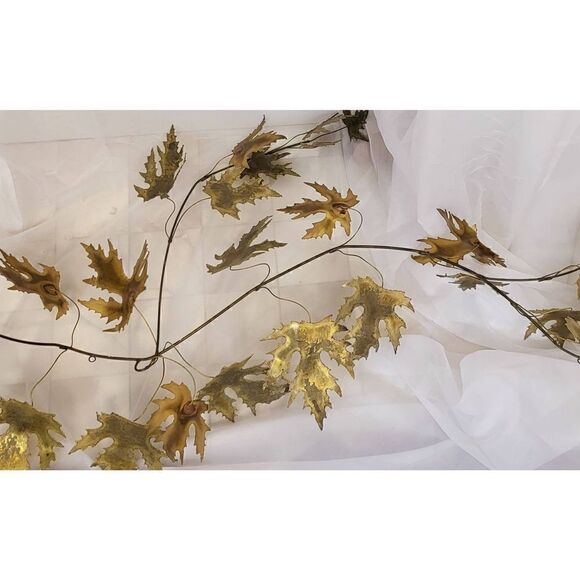 MCM metal maple leaf wall decor - Picture 5 of 7